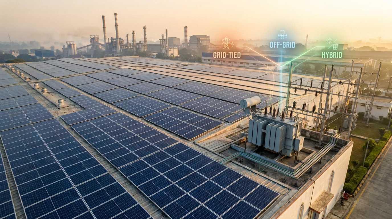 On-Grid Vs Off-Grid Vs Hybrid Solar Systems: Which One Is Right For Your Business?
