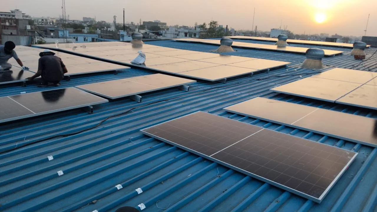 Jagan Hosiery rooftop solar installation