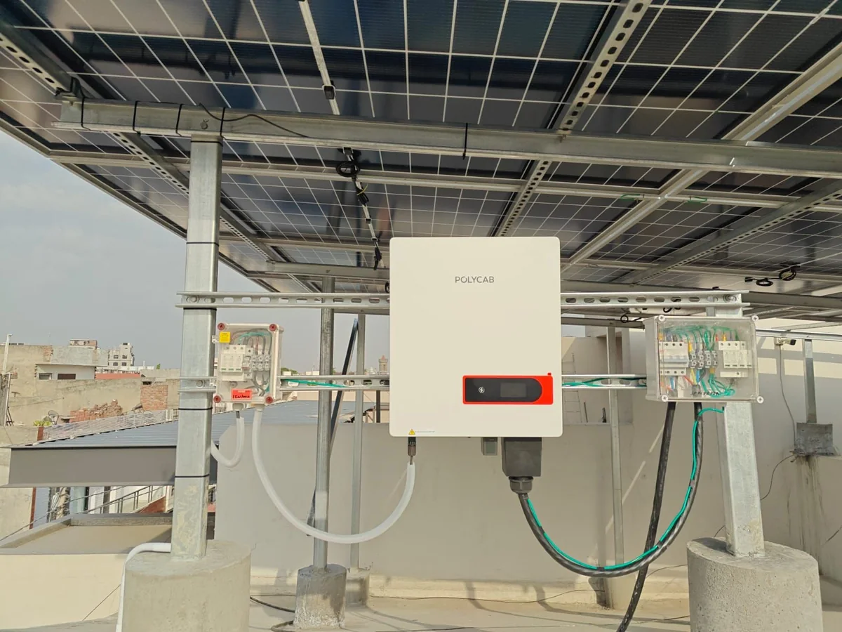 Jayant Khurana rooftop solar installation