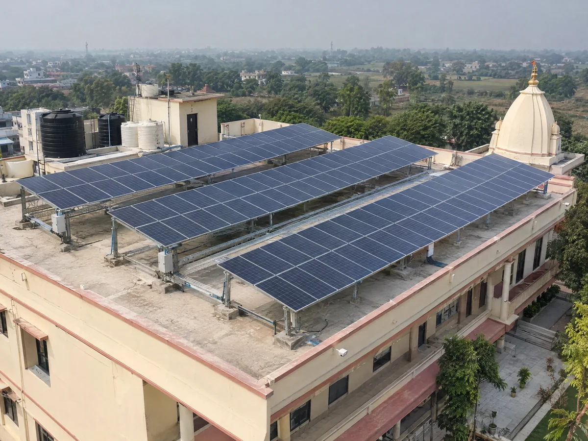 Ramsharnam rooftop solar installation