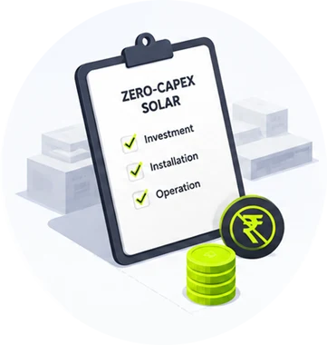 No upfront solar investment.